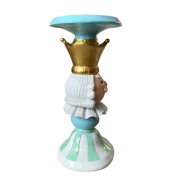 Cupcakes and Cashmere King & Queen Candle Holders Holiday Nutcracker Pastel New - Picture 8 of 16